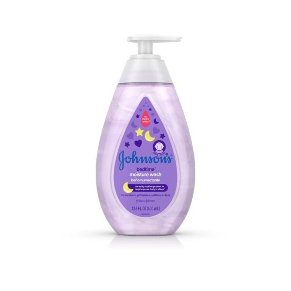 Johnson's Bedtime Baby Moisture Wash with NaturalCalm Aromas, 13.6 fl oz